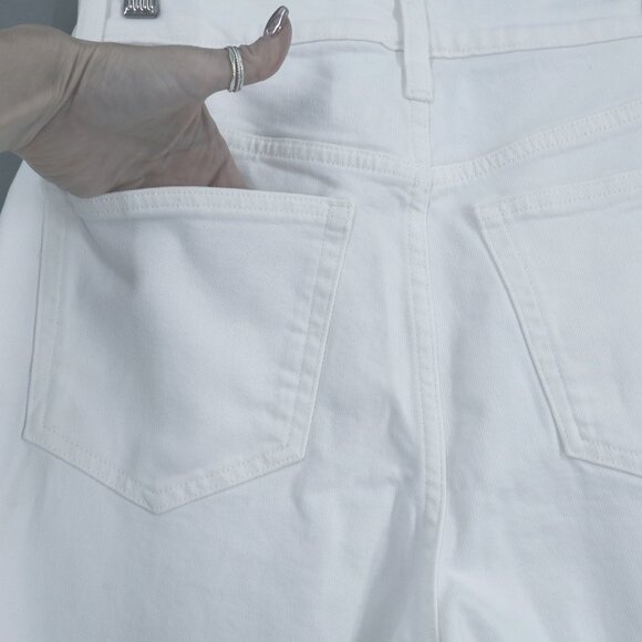 J.Crew Petite Classic Straight Jean In White Women's 26P Casual Everyday Weekend - Picture 7 of 16